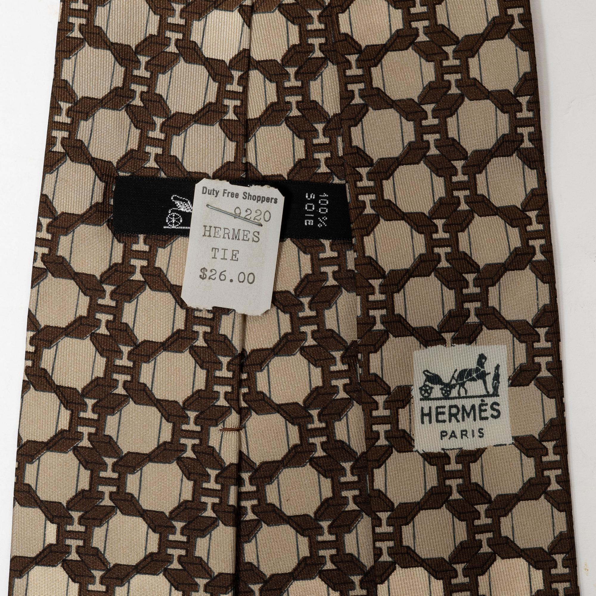 Hermès, ties, 3 pcs.