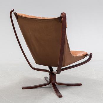 SIGURD RESSEL, fåtölj "Falcon", Vatne Möbler Norge, 1970-tal.