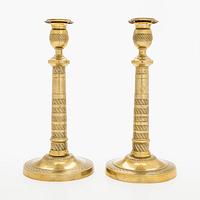 Kynttilänjalkapari, 1800-luvun loppupuoli.