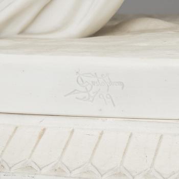 JOHAN PETER MOLIN, after. A porcealin sculpture from Gustavsberg.