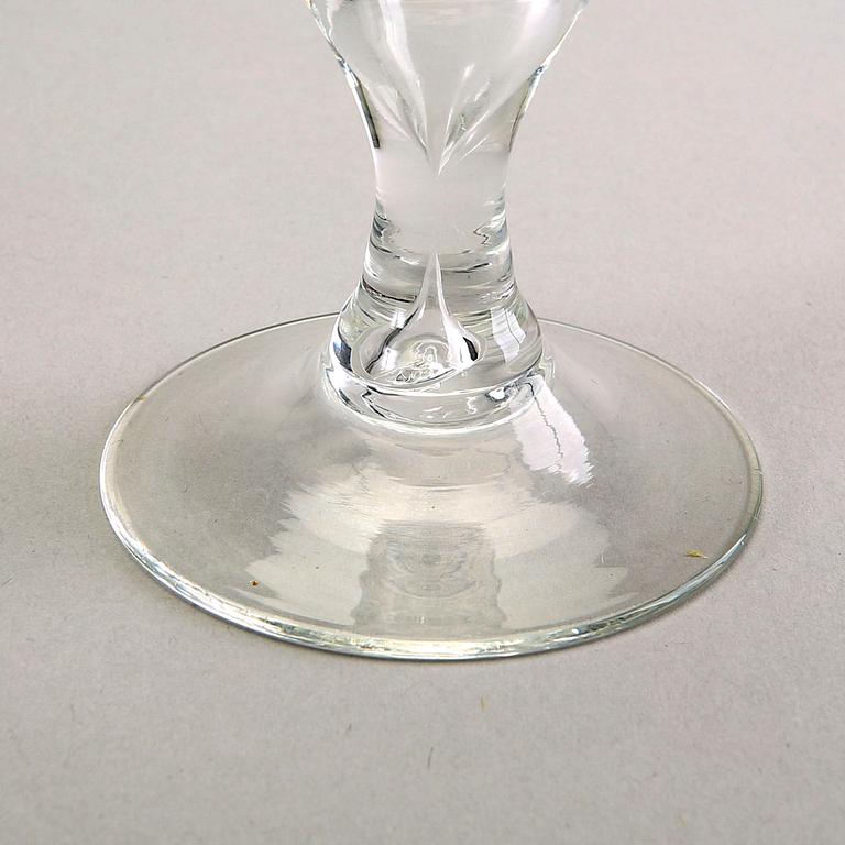 A set 12 champagne glass "Antik" Reijmyre second half of the 20th century.