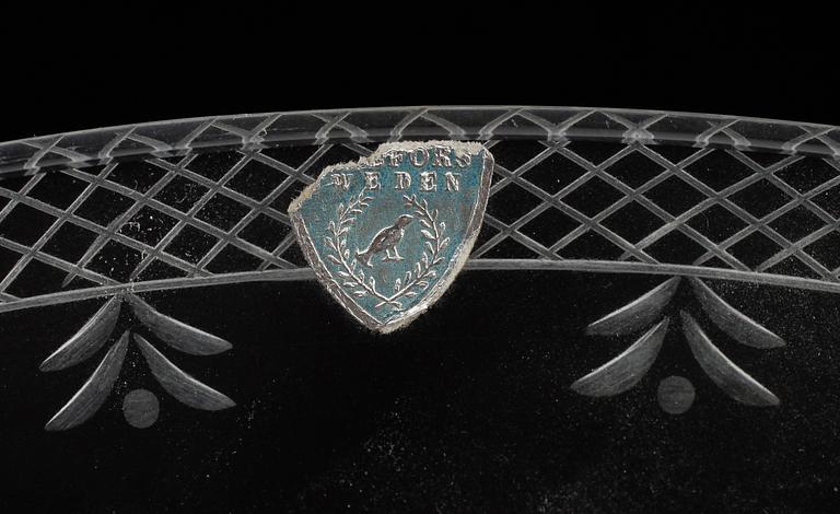 EDWARD HALD, skål "Fyrverkeriskålen" Orrefors.