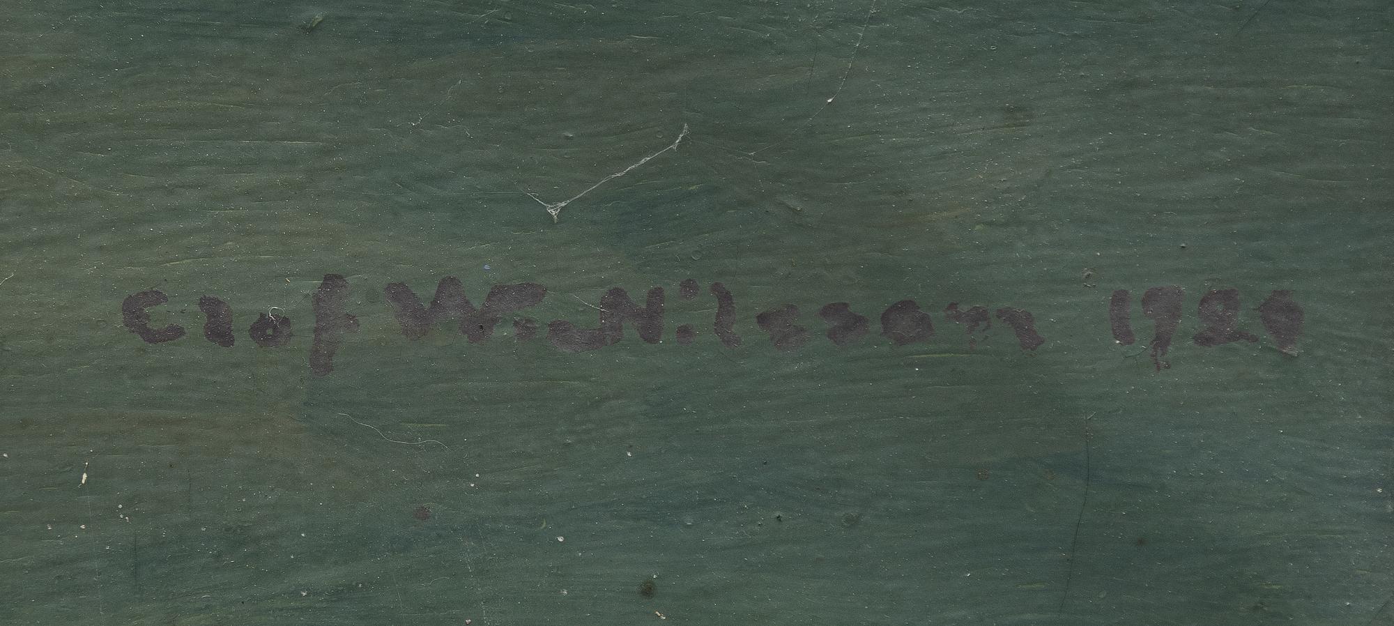 Olof Walfrid Nilsson,  "Sommarkväll vid Dalby, Wärmland".