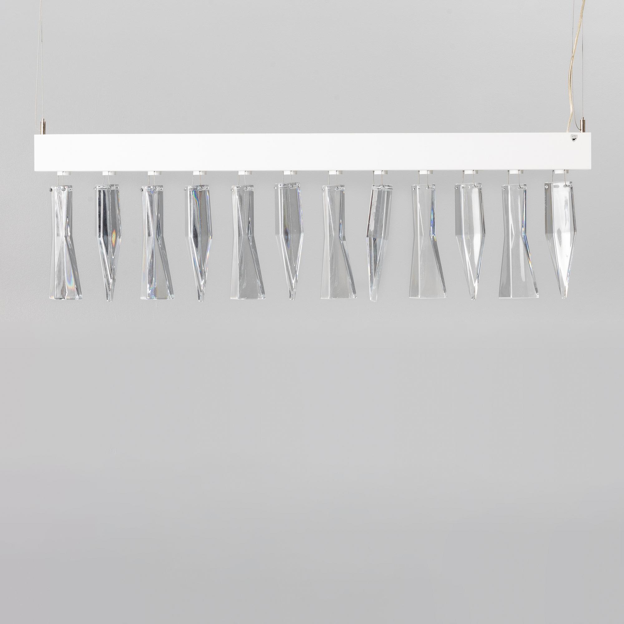 Lena Bergström, a 'Prismi' ceiling lamp, Orrefors & Zero, 2007.