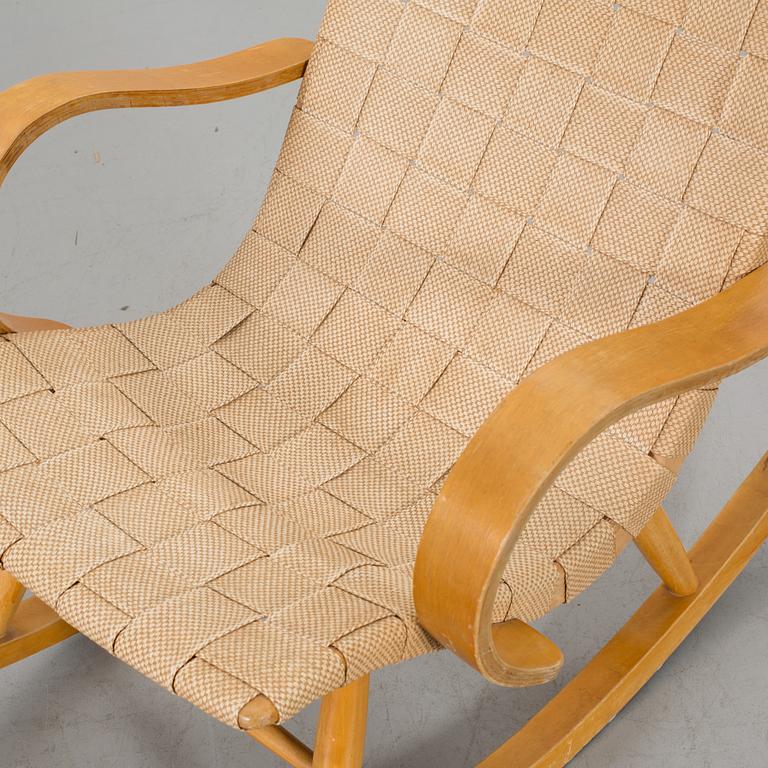 A 1940s possibly Yngve Ekstrom rocking chair.
