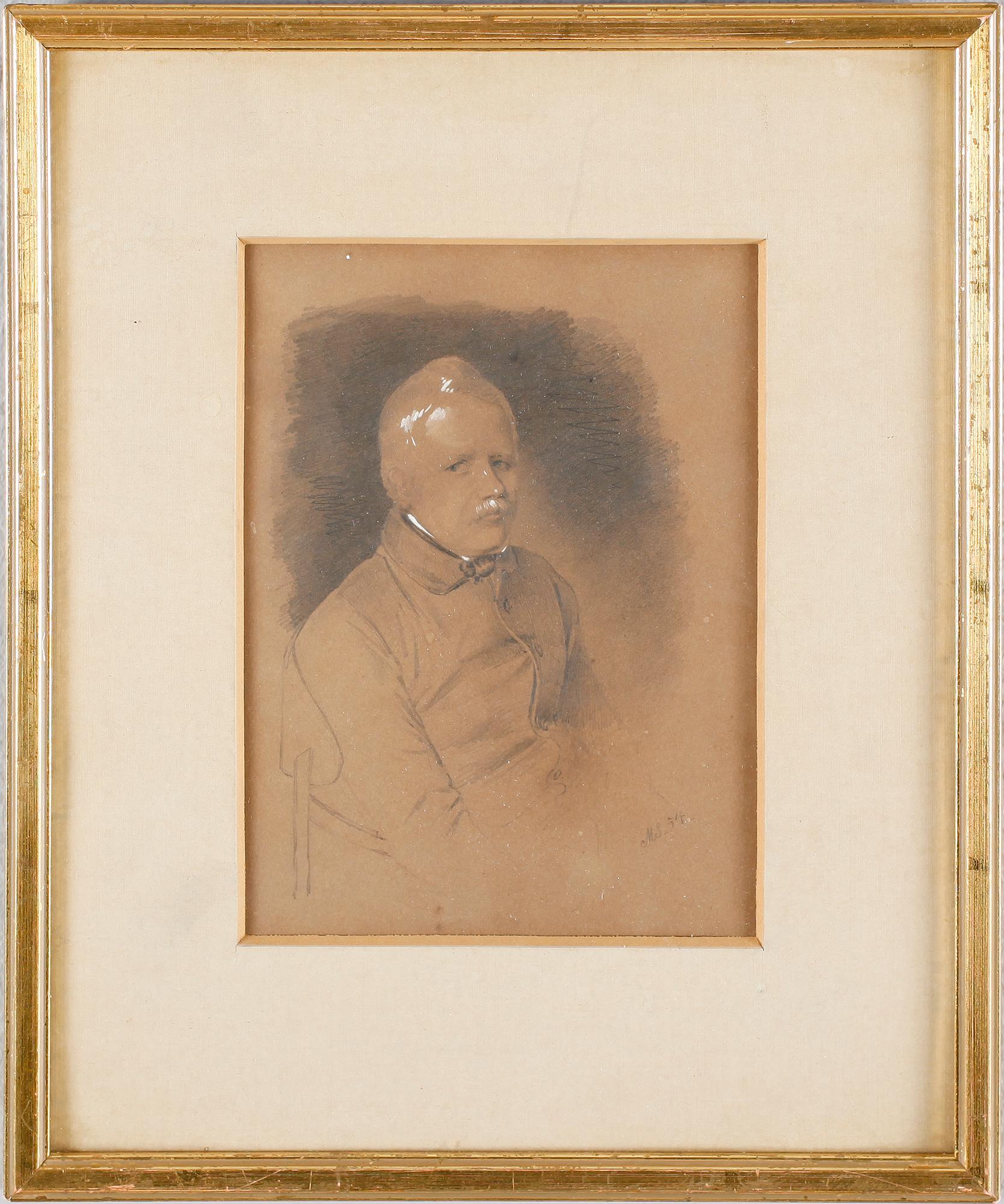 CARL STEPHAN BENNET, blyerts och täckvitt.