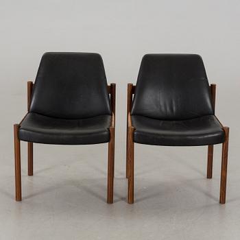 2 pcs of chairs, Sven Ivar Dysthe, Dokka furniture, Norway,