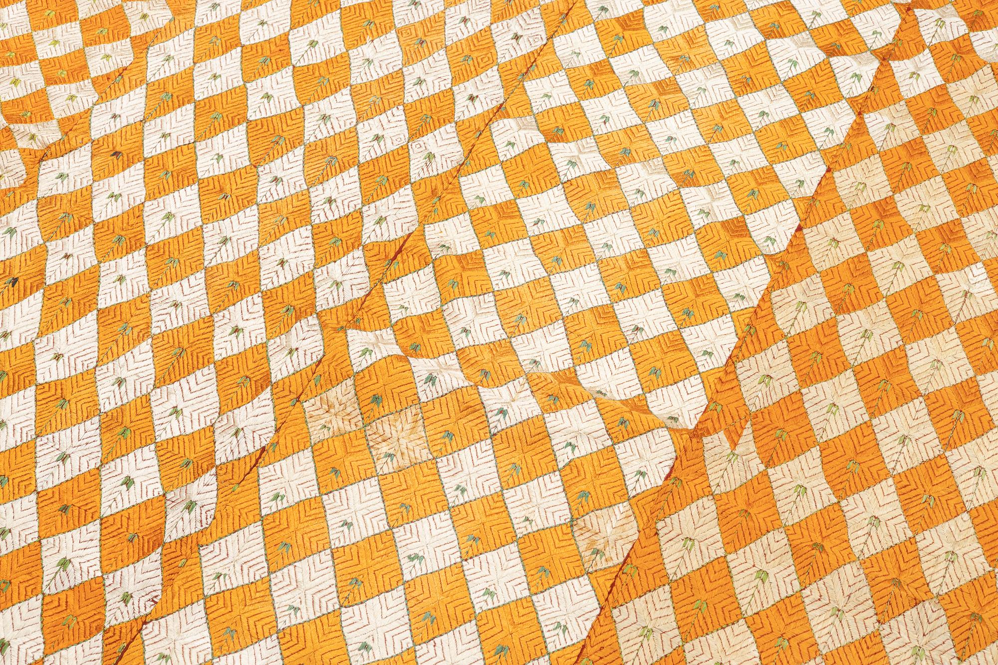 Indian Phulkari Wedding Textile, Silk & Cotton Embroidery, first half of the 20th Century.