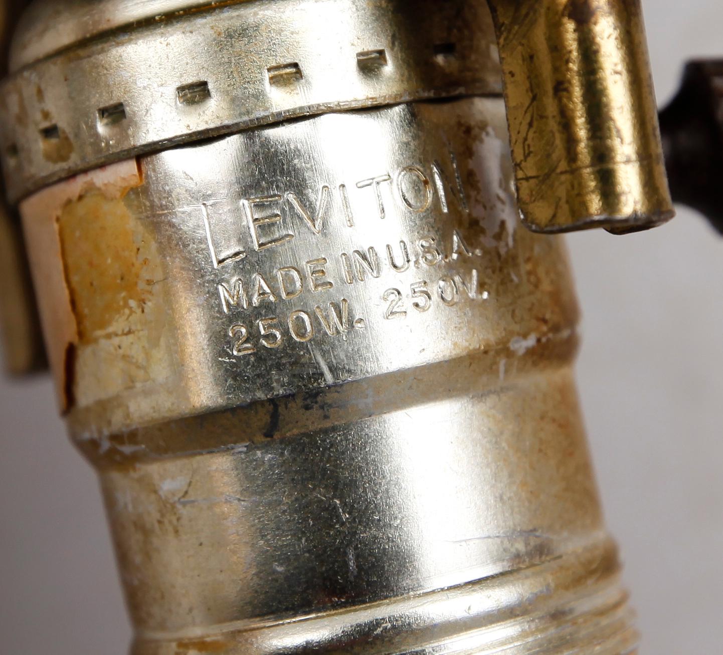 GOLV/BORDSLAMPA, Leviton, USA, 1900-talets mitt.