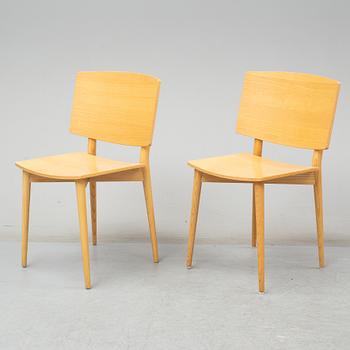JONAS LINDVALL, STOLAR, 7 st, "Oak", för Skandiform, 2000-tal. Etikettmärkta.