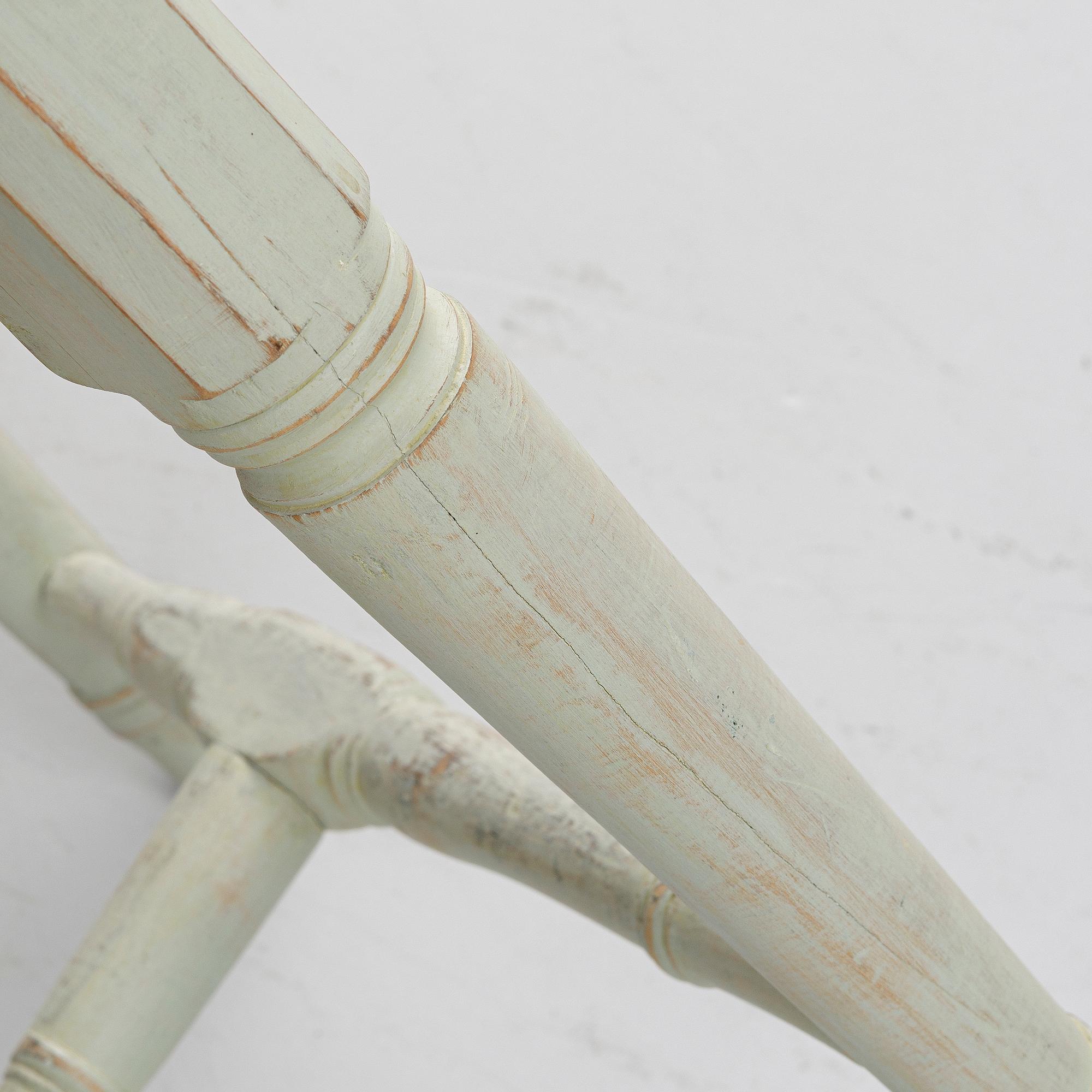 A Gustavian chair, end of the 18th century.