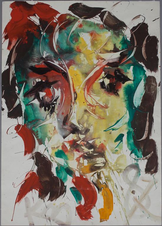 ANATOLE ZVEREV, gouache, signerad och daterad -81.