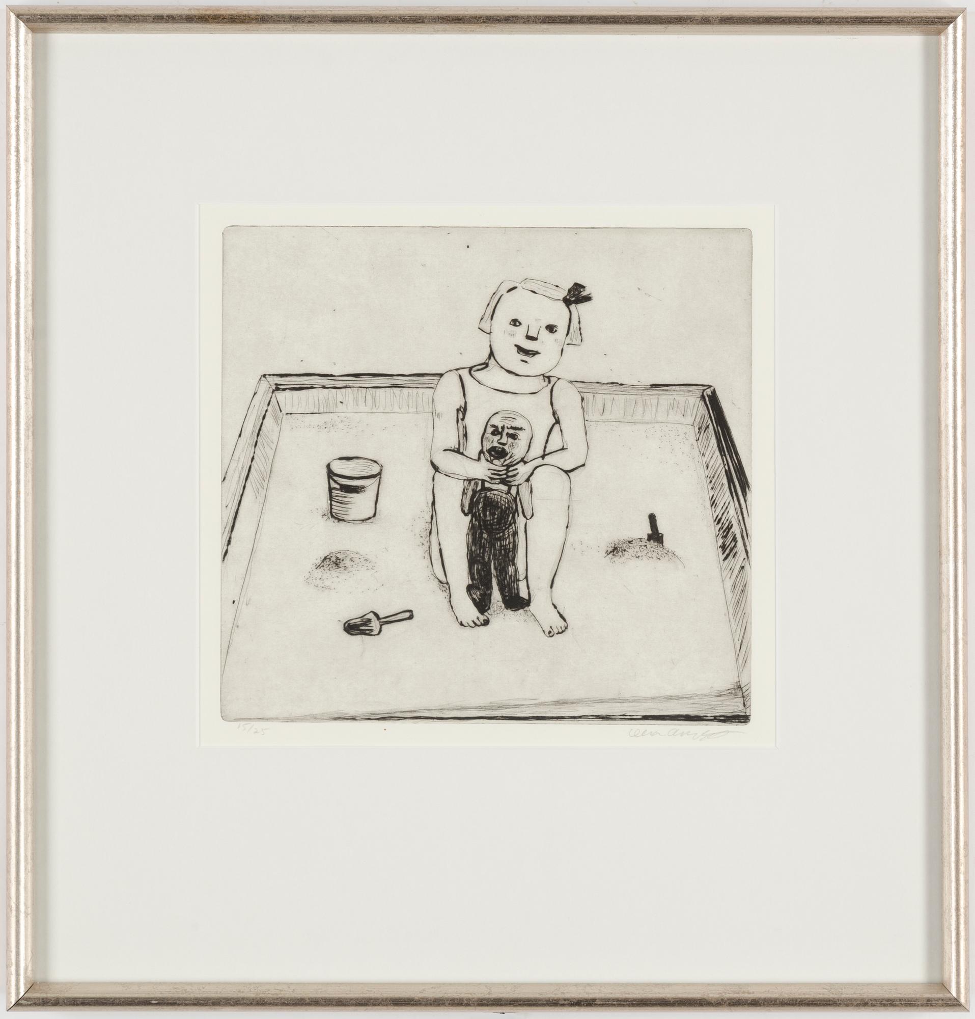 LENA CRONQVIST, etsning, signerad Lena Cronqvist med blyerts och numrerad 15/25.