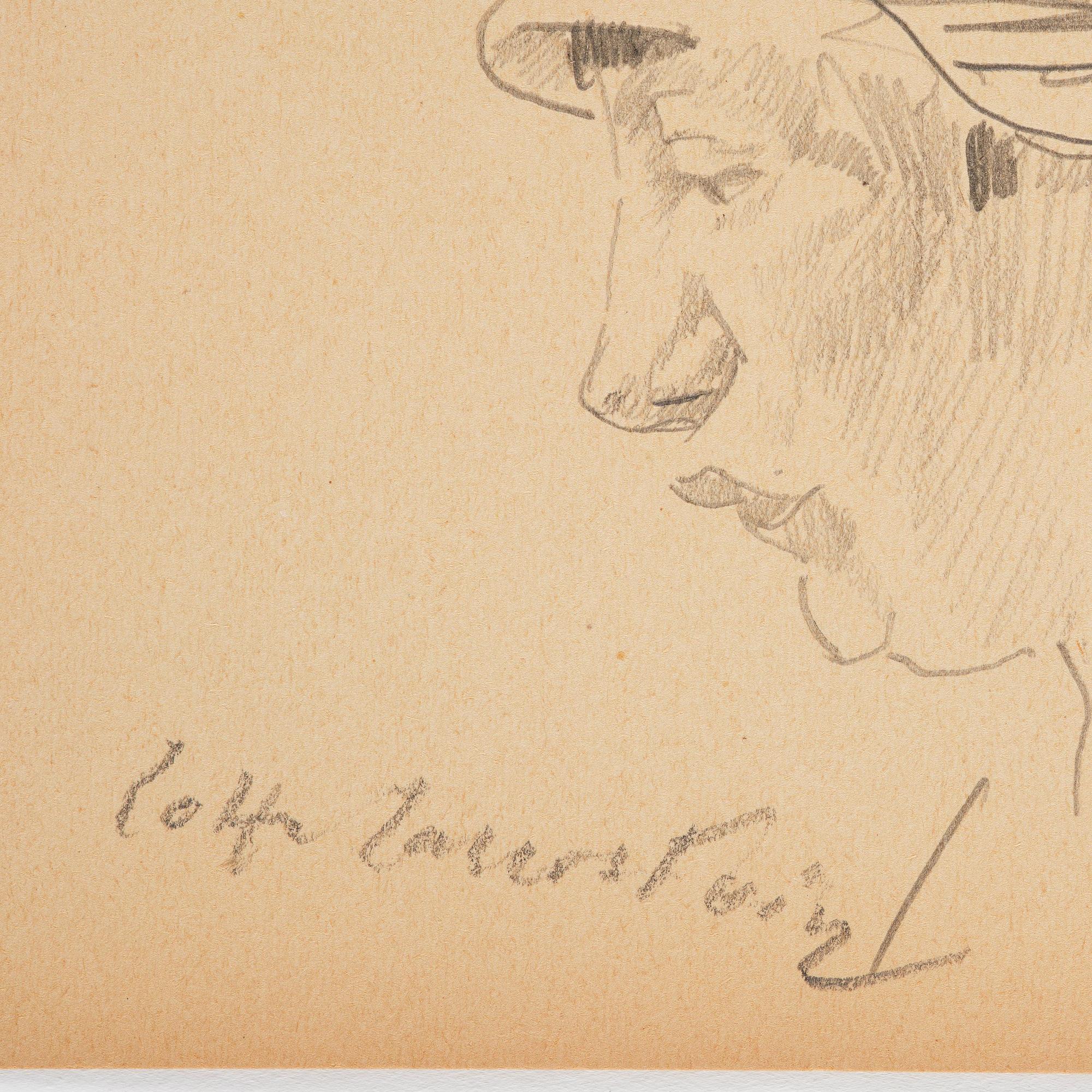 Lotte Laserstein, Självporträtt i hatt.