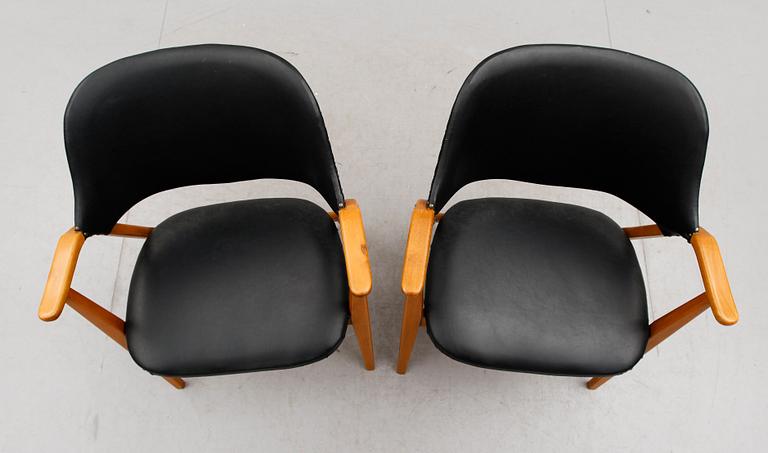 KARMSTOLAR, 1 par, 1960-tal.