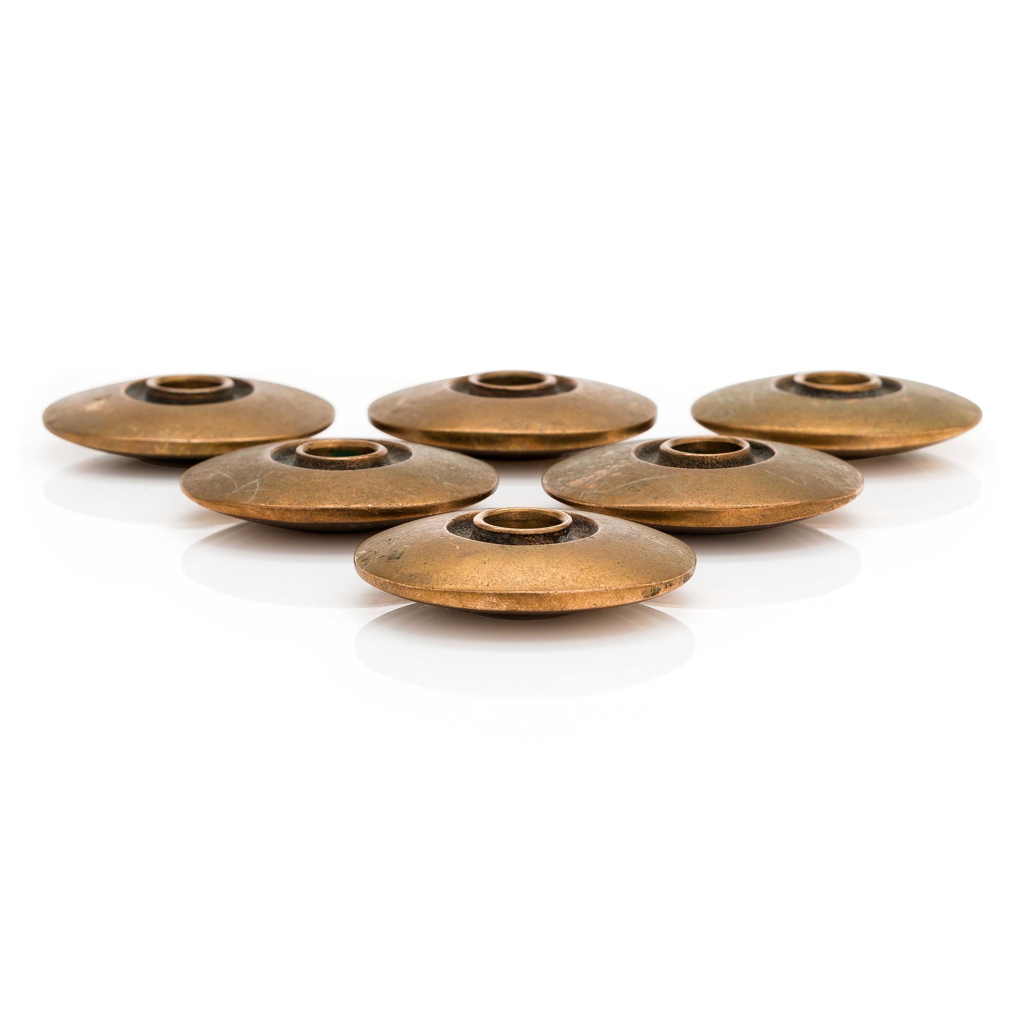 Bertel Gardberg, six candleholders for Boda Finland.