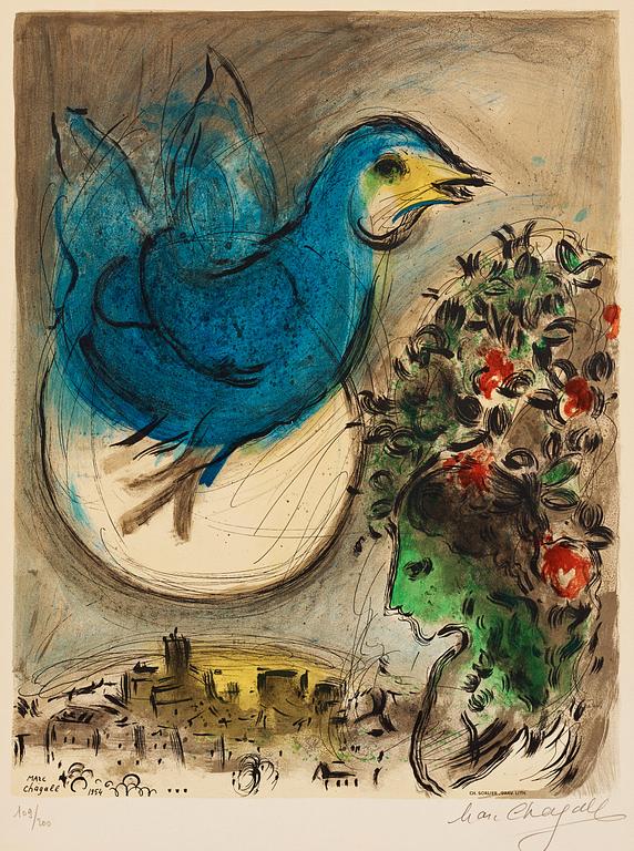 Marc Chagall, "L'Oiseau bleu".