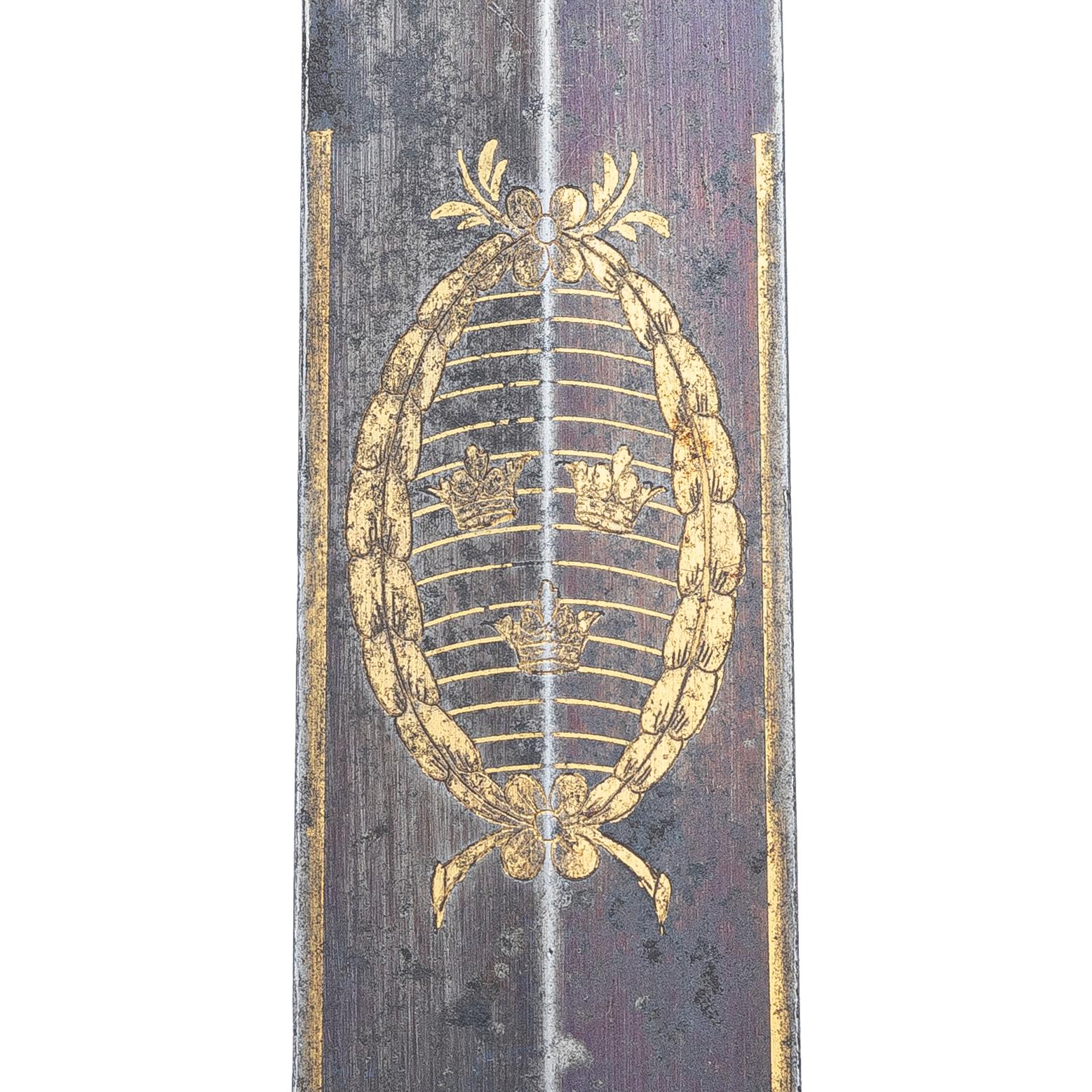 Sword, Sweden, for an infantry officer, early 19th century, with scabbard.