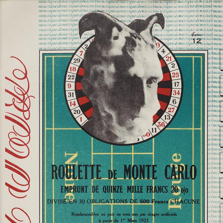 Marcel Duchamp, offsetlitografi i färg, 1924 (tryckt 1938).