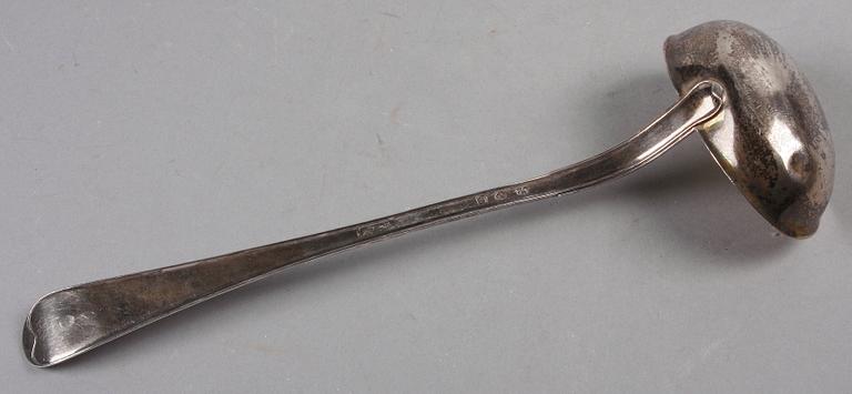 SOPPSLEV, silver, Julius Marianus Bergs Stockholm 1785.