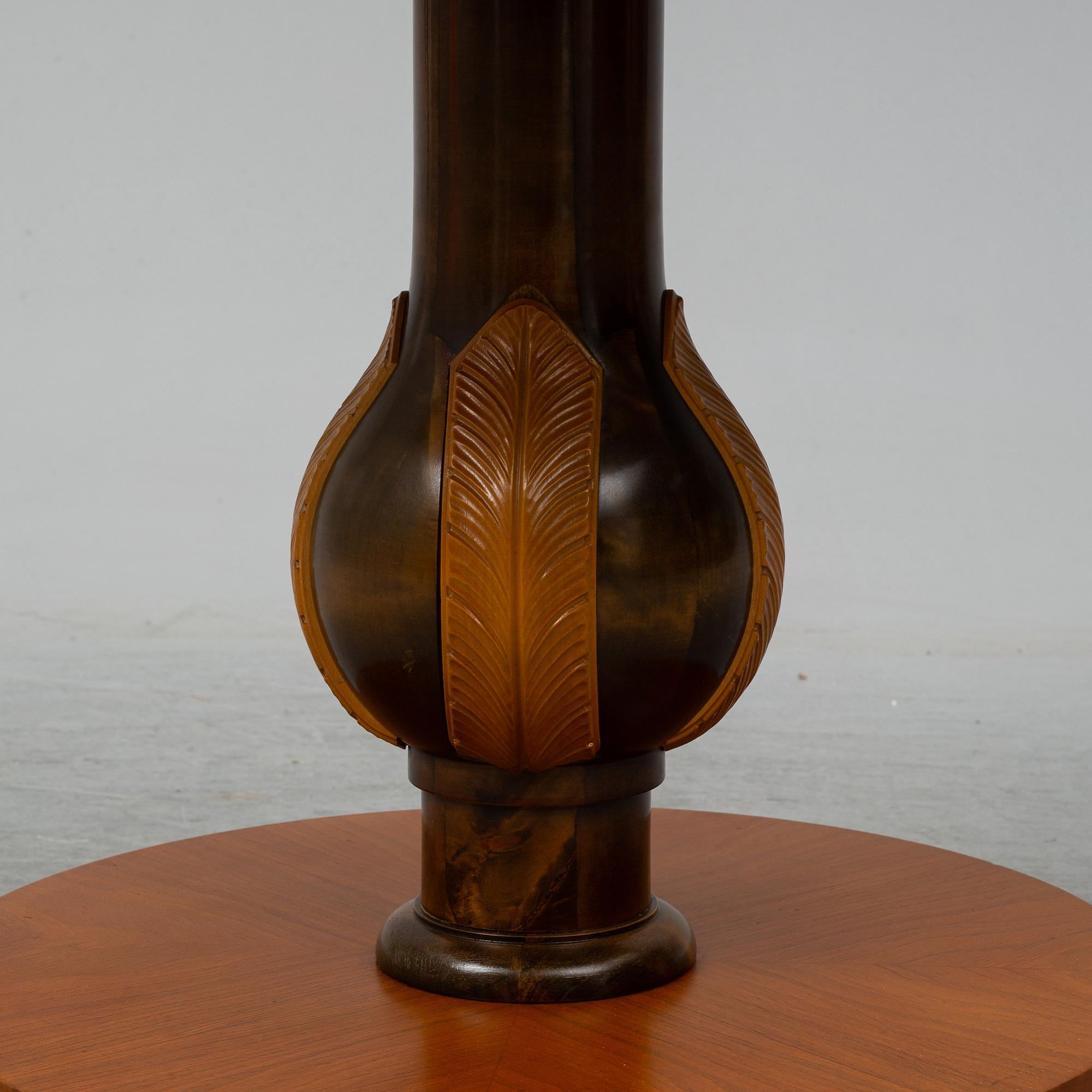 a 1930's-/40's table by Mjölby Intarsia.
