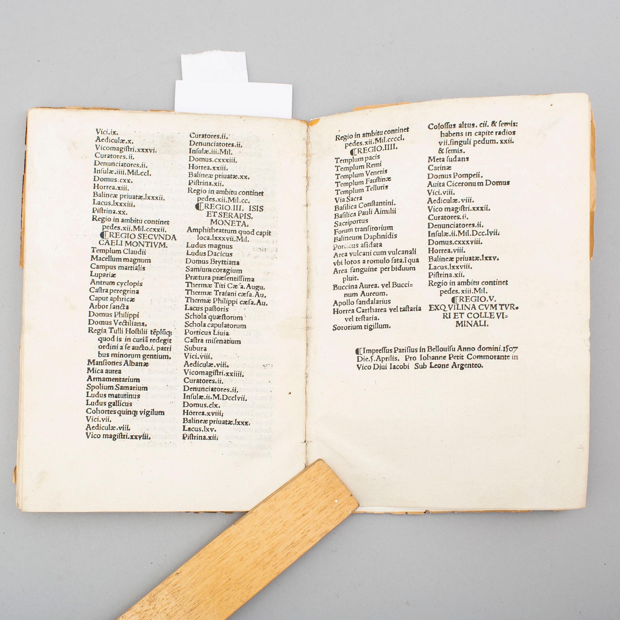 BOOK, Important treatise by Beda on chronology, 1507.