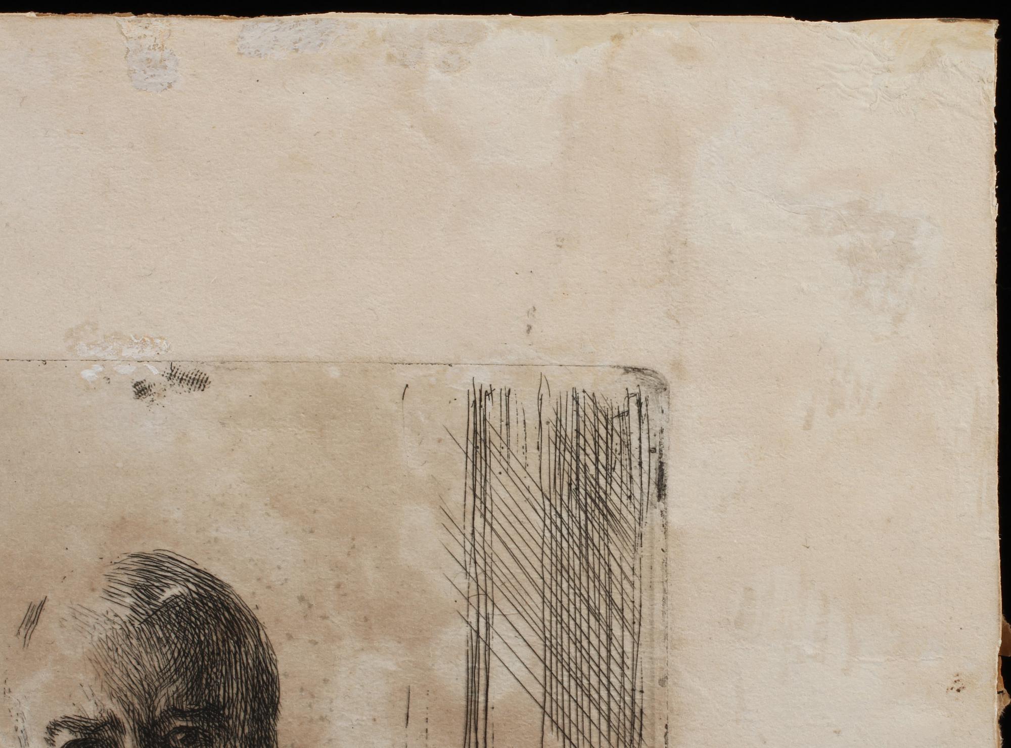 ANDERS ZORN, etsning, "C. F. Liljevalch", signerad.