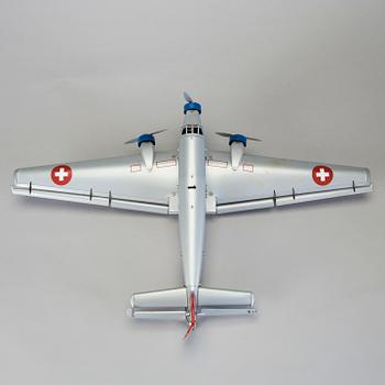 A tinplate Märklin Ju 52 airplane, 198101, Germany 1999.