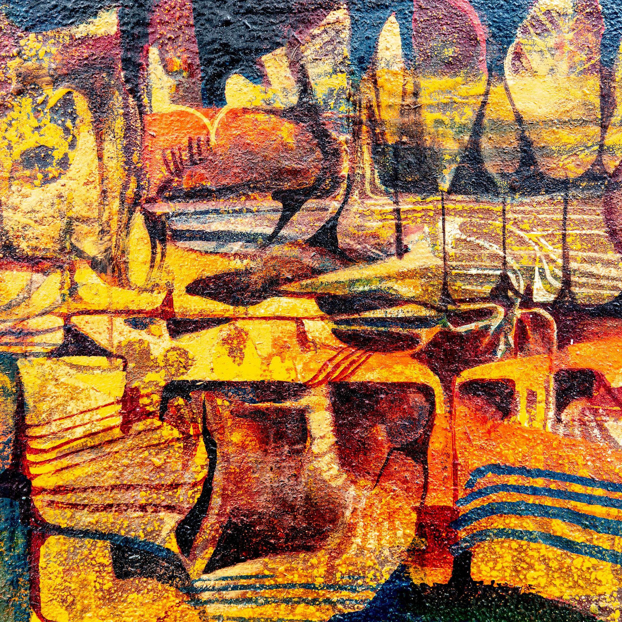 Bertil Gadö, olja på pannå signerad.