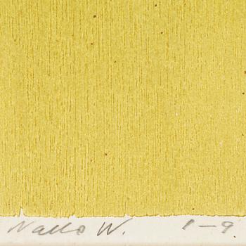 NALLE WERNER, färglitografi. Sign.