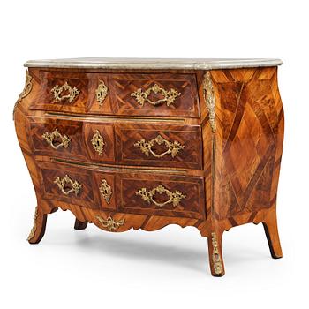 9. A Swedish Rococo 18th century commode by J Gröndahl.