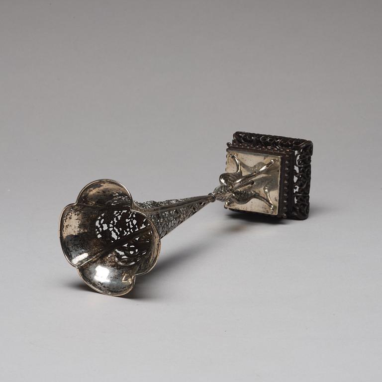 A Chinese silver vase, Shanghai, early 20th Century.