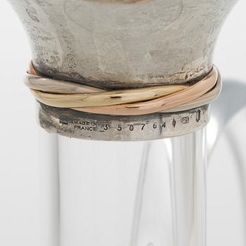 Cartier, karahvi, lasi ja sterlinghopea, Ranska 1900-luvun loppu.