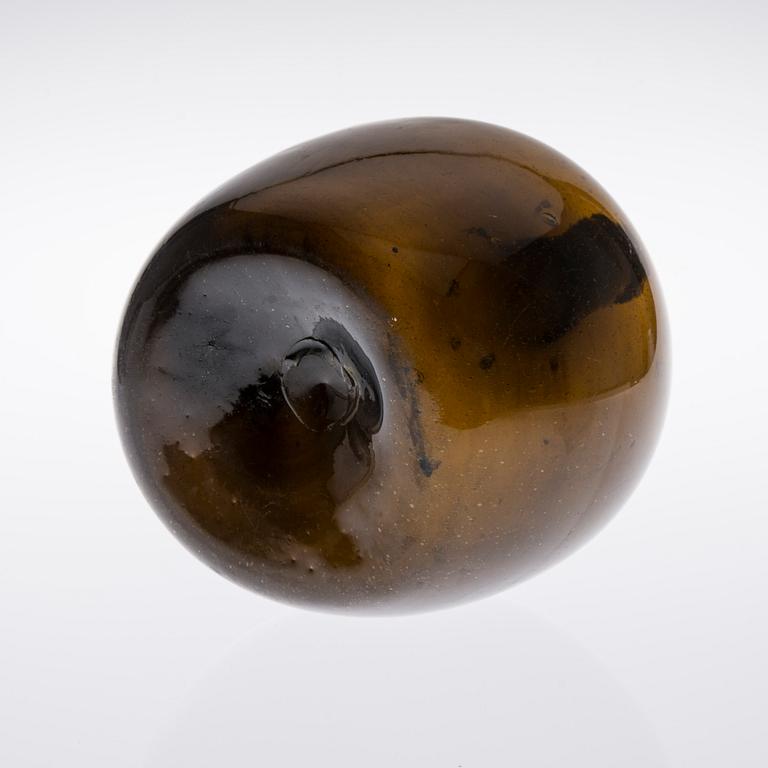 FLASKA, glas, Finland 1700-tal.