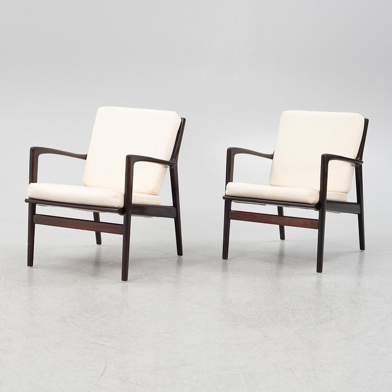 A pair of armchairs, JOC, Vetlanda, 1960's.