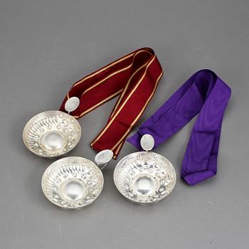 TASTE DU VIN, 3 st, silver, Frankrike. Vikt ca 194 gram.