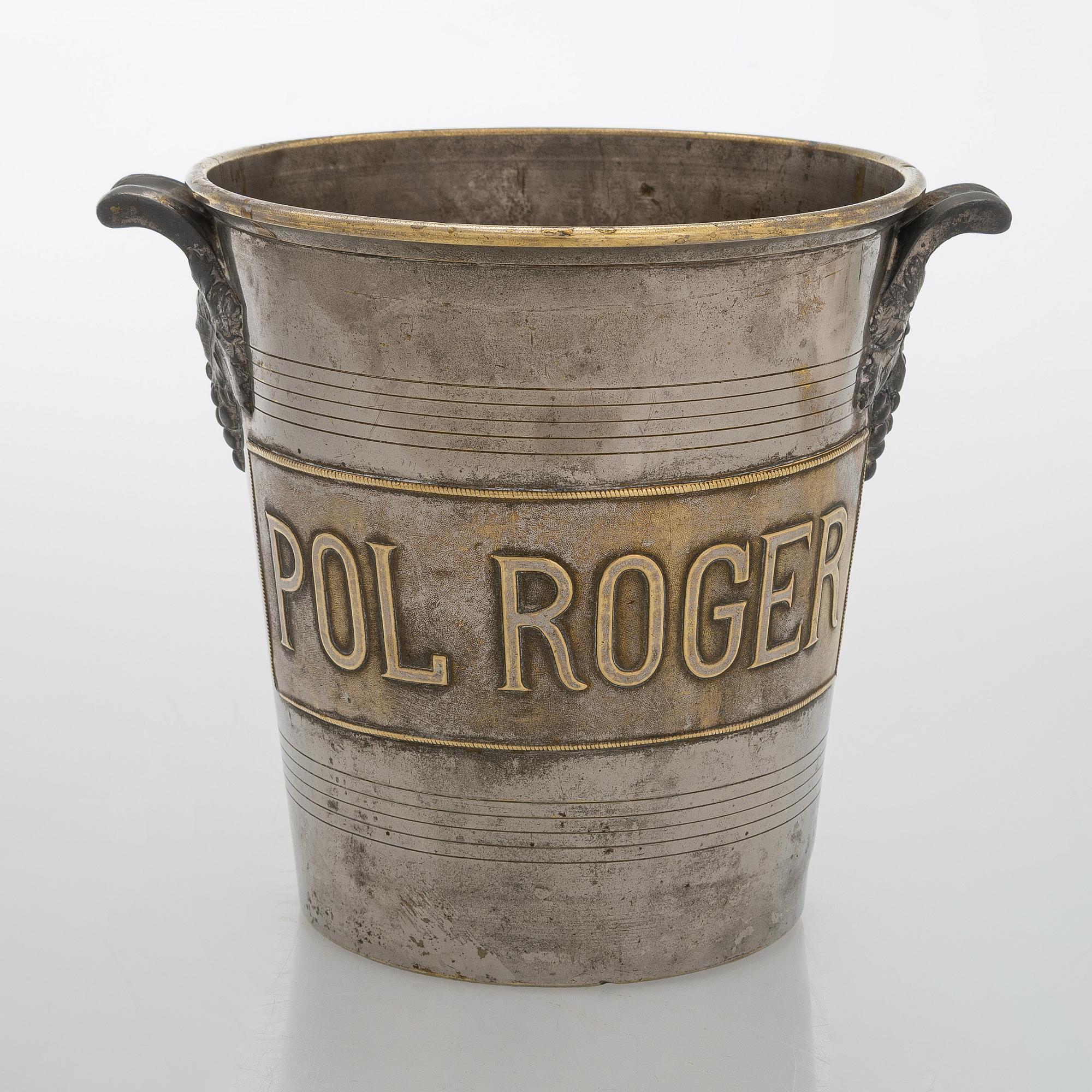 Champagne cooler, Pol Roger, Argit, France 1930s.