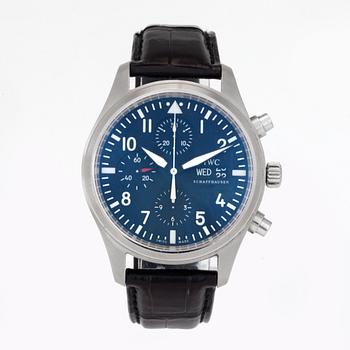 IWC, Schaffhausen, Pilot Classic, chronograph, wristwatch, 42 mm,