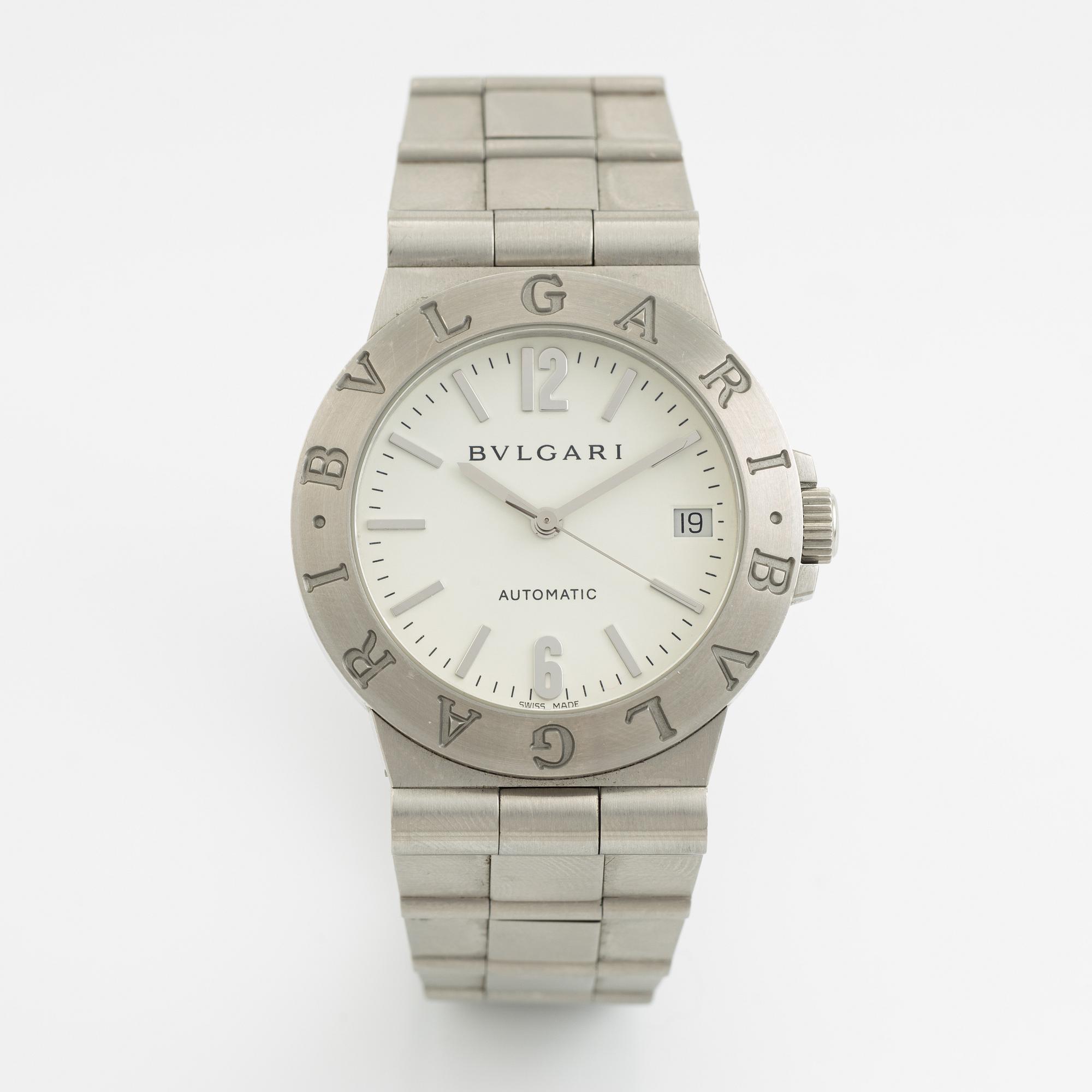 Bvlgari, Diagono, wristwatch, 36 mm.