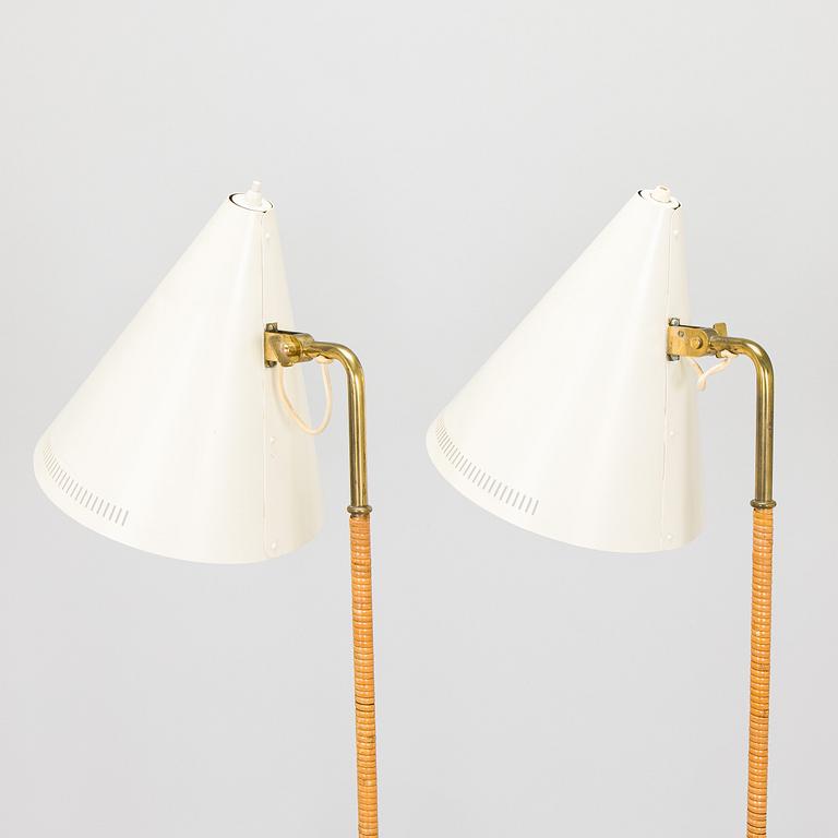 Paavo Tynell, a pair of mid-20th century K10-10 floor lamps for Taito Finland.