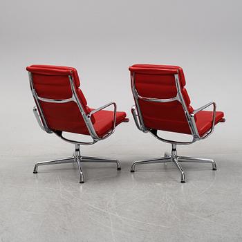 A pair of model EA 216 lounge chairs by Charles and Ray Eames for Vitra, designed 1969.