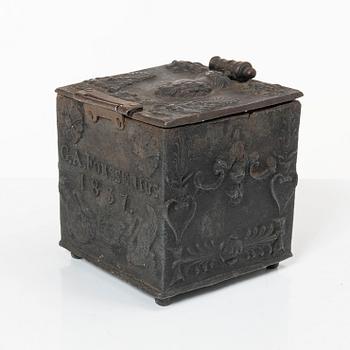 Tobaksburk, troligen Söderfors bruk, Uppland, daterad 1837, Empire.