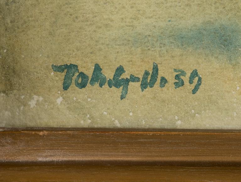 JOHANNES GEBHARD, akvarell, signerad och daterad -39.