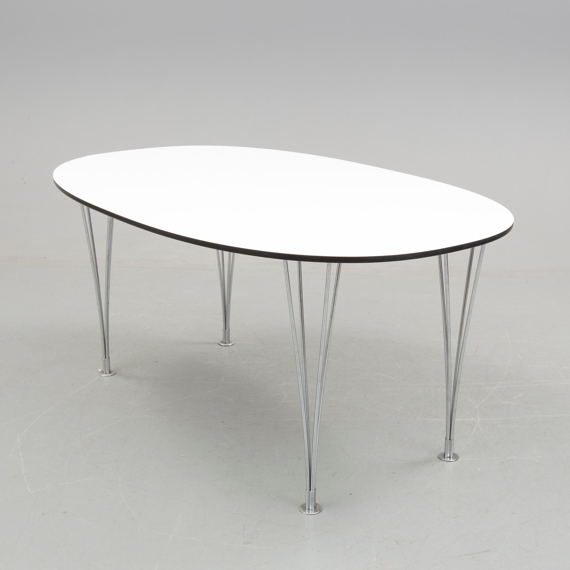 BRUNO MATHSSON, Bord, "Superellips", Bruno Mathsson och Piet Hein, Värnamo, 1900-talets andra hälft.