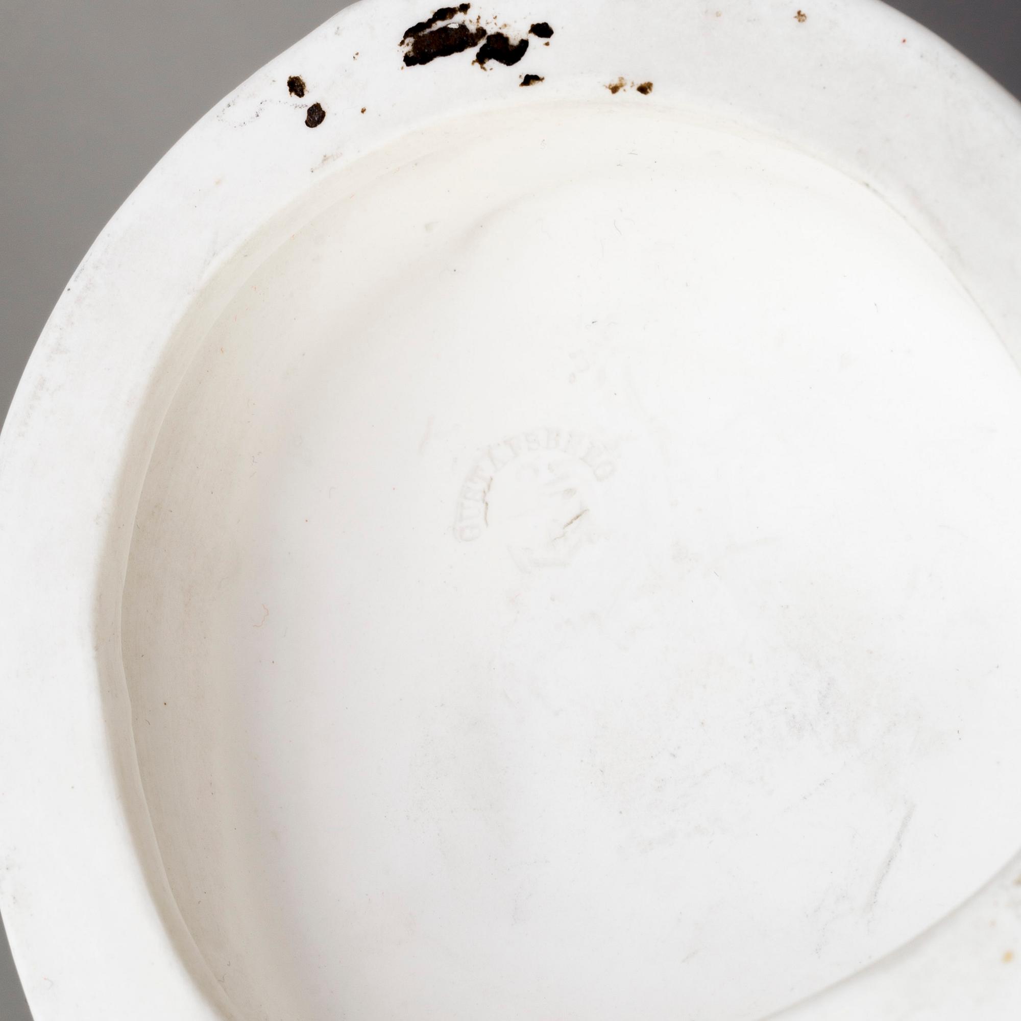 THREE PARIAN FIGURES, Gustafsberg, ca 1900.