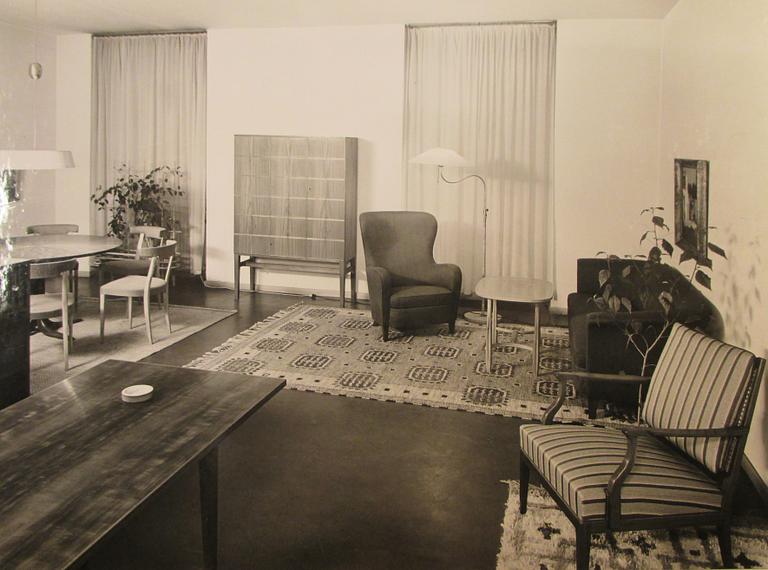 Oscar Nilsson, a teak cabinet executed by cabinetmaker Gustav Bouvin for the Stockholm craft association, Sweden 1939.