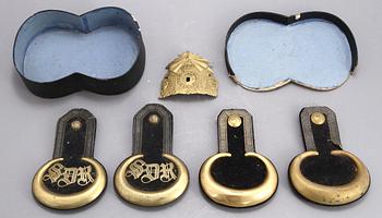 EPÅLETTER, 2 par, tidigt 1900-tal.