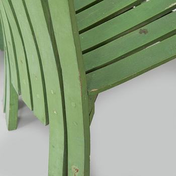 Alvar & Aino Aalto, Four early 1950s 'Aurinko' (Sun-serial) garden chairs, model 910  for O.Y. Huonekalu- ja Rakennustyötehdas A.B.