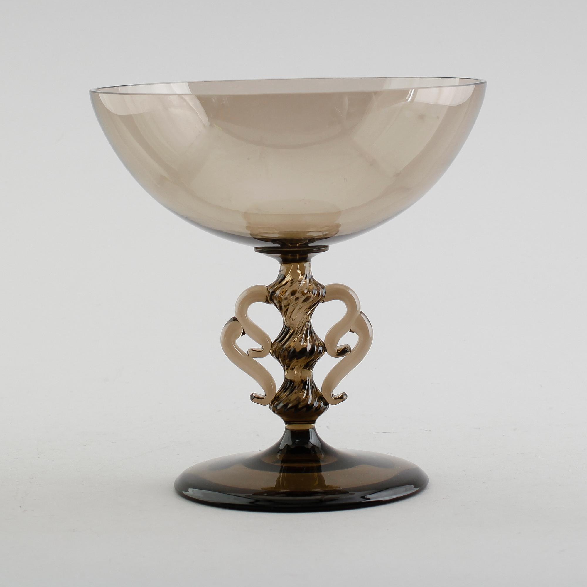 SKÅL PÅ FOT, glas, "Vingarna", Simon Gate, Sandvik, omkring, 1920.