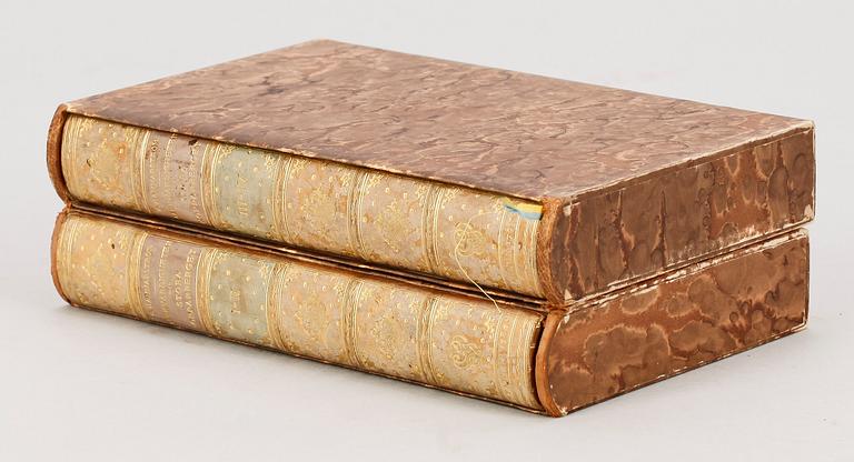 BOK, del I-IV i 2 vol, "Äldre och Nyare Märkwärdigheter wid Stora Kopparberget" av Eric Hammarström, Falun 1789-92.